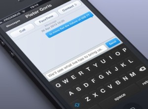 iOS 7 Message Interface PSD