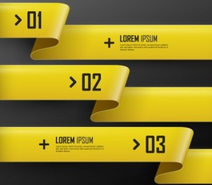 Colorful Vector Infographic Paper Number Labels 05