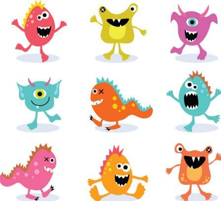 Free Lovely Cartoon Grimace Icons Vector 02 - TitanUI