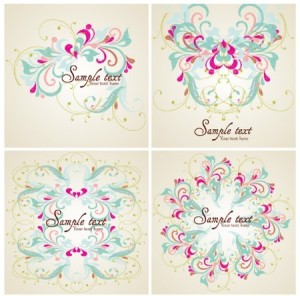 Elegant Colorful Floral Pattern Vector 01