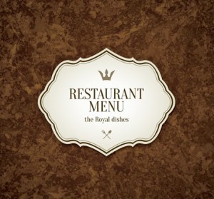 Vector Clean Restaurant Menu Design Template 04