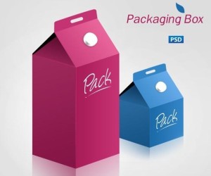 Colorful Milk Packaging Box