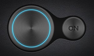 Dark Linked ON OFF Buttons PSD