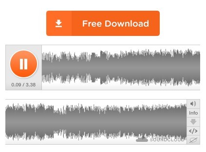 PSD Soundcloud Mockup