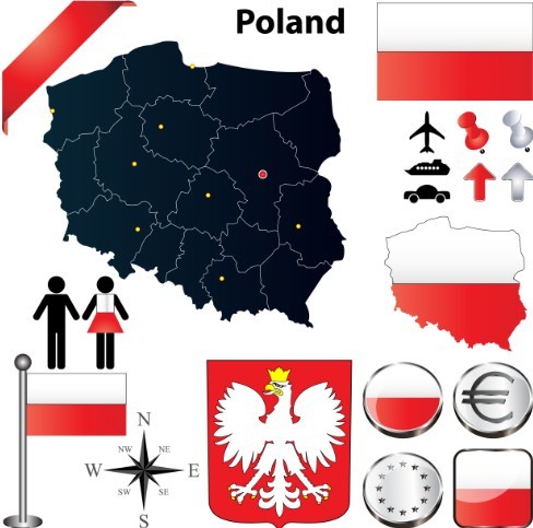 Vector Poland Information Graphic Elements