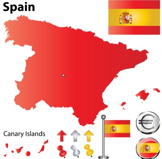 Vector Spain Information Graphic Elements