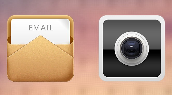 4 Elegant App Icons PSD