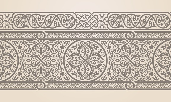 Vector Vintage Royal Floral Design Elements 03