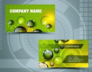 Clean Technology Business Card Design Template Vector 01