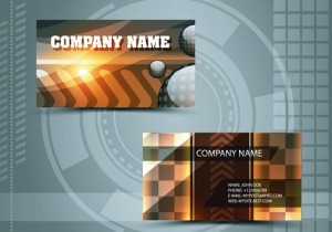 Clean Technology Business Card Design Template Vector 02