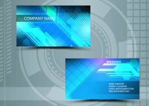 Clean Technology Business Card Design Template Vector 04