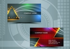 Clean Technology Business Card Design Template Vector 05