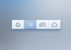 Clean Toolbar Interface PSD