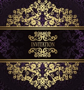 Golden Royal Floral Pattern Background Vector 03