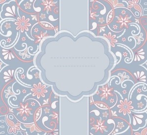 Pink Vintage Floral Pattern Background 01