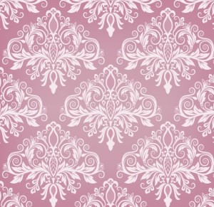 Pink Vintage Floral Pattern Background 02