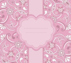 Pink Vintage Floral Pattern Background 03