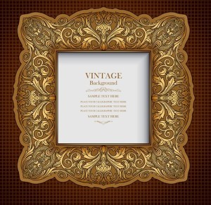 Vector Noble Floral Border and Frame 02