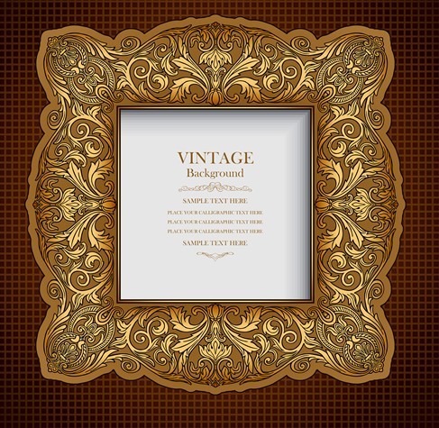 Vector Noble Floral Border and Frame 02