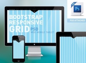 Bootstrap Responsive Grid PSD For Mobile, Tablet and Web