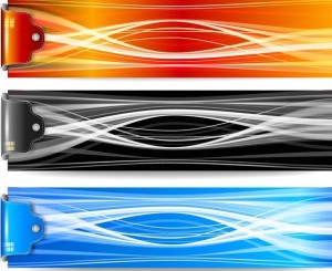 Colorful Abstract Lines Banners Vector 01