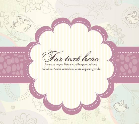 Fresh and Clean Decorative Border Vector 01