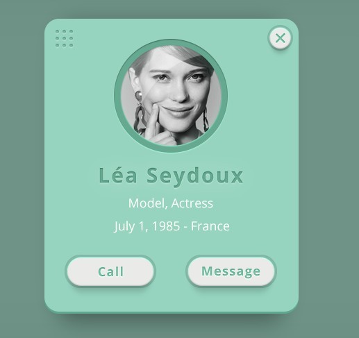 Vintage Call Her Interface PSD