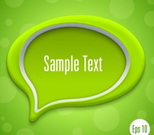 3D Paper Speech Bubble Template Vector 03