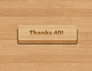 3D Wooden Button Template PSD