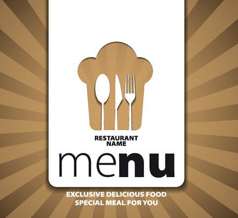 Elegant Restaurant & Cafe Menu Cover Template Vector 02