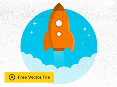 Vector Cartoon Rocker Icon