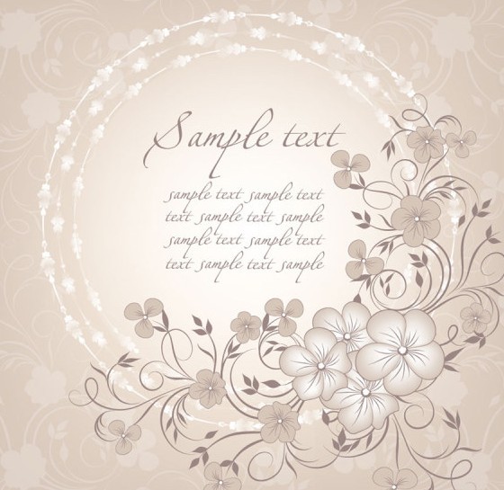 Vector Simple and Elegant Flower Background