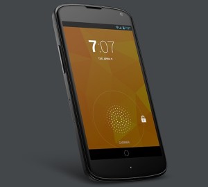 3D Google Nexus 4 PSD Template