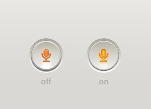 3D Circular On & OFF Buttons PSD