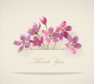 Vector Elegant Pink Flowers with Parchment Background 05