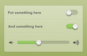 Simple Audio Player Components PSD