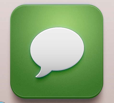 Beautiful Messages iOS Icon PSD