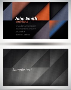 Stylish Abstract Shapes Business Card Template