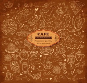 Vector Vintage Hand-Drawn Decorative Ornaments For Cafe & Restaurant 01