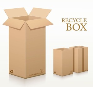 Vector Recycled Corrugated Cardboard Box Templates 02