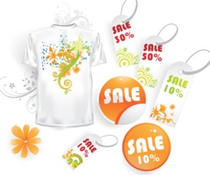 Clean Vector Labels and Price Tags For Summer Promotion