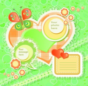 Lovely Cartoon Scrapbook Design Elements 01