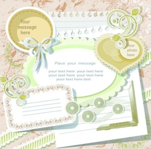 Lovely Cartoon Scrapbook Design Elements 02