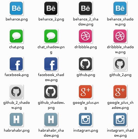 HabraPack Social Icons Pack