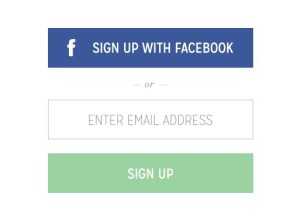 Simple Signup Modal Box PSD