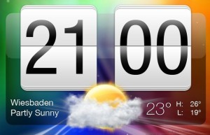 HTC Sense Flip Clock PSD