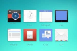 Modern Solid App Icons PSD