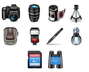 3D Photography Icon Set