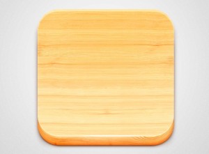 3D Wooden App Icon Template PSD