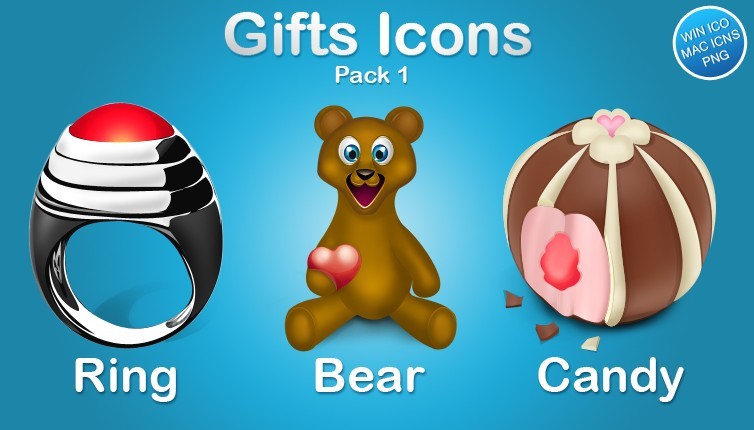 Cute Gift Icons 01